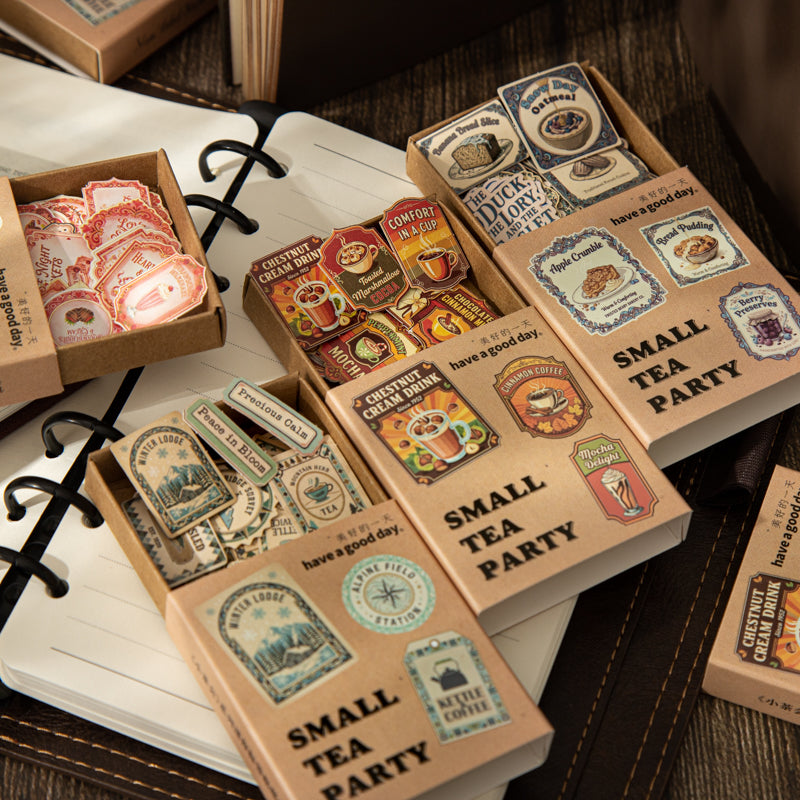 50pcs tea time sticker box(S26051408)