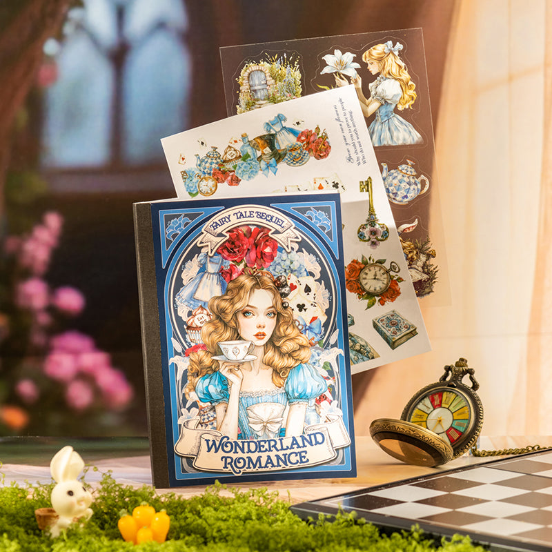 18sheets fairy tale PET+Washi sticker book (TZB25072802)