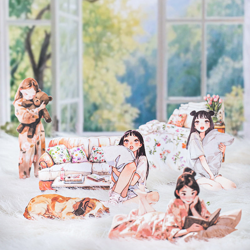 100pcs lying lifestyle sticker pack (S25082710)