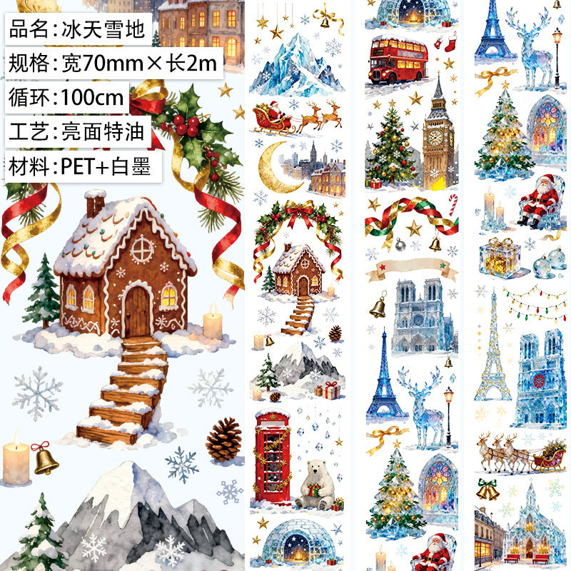 Christmas Winter PET-tape 1 roll