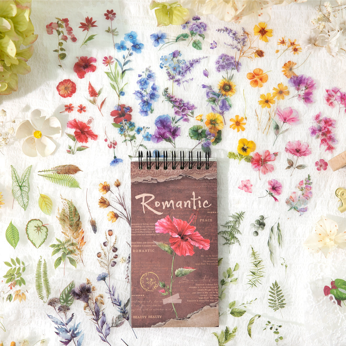 50sheets flower sticker book (TZB25051905)