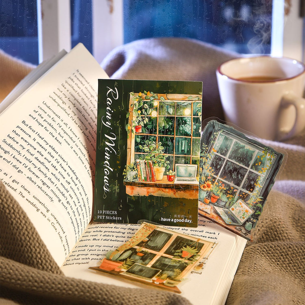 10pcs rainy window PET-sticker pack (S25070403)