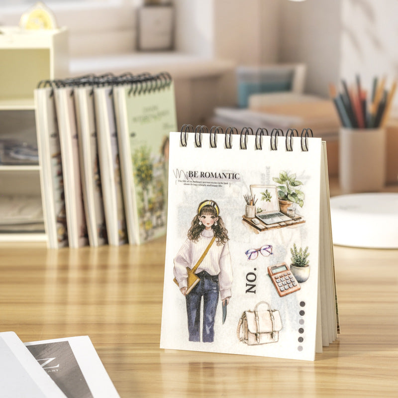 20pcs professional division PET+washi sticker book (TZB25061708)