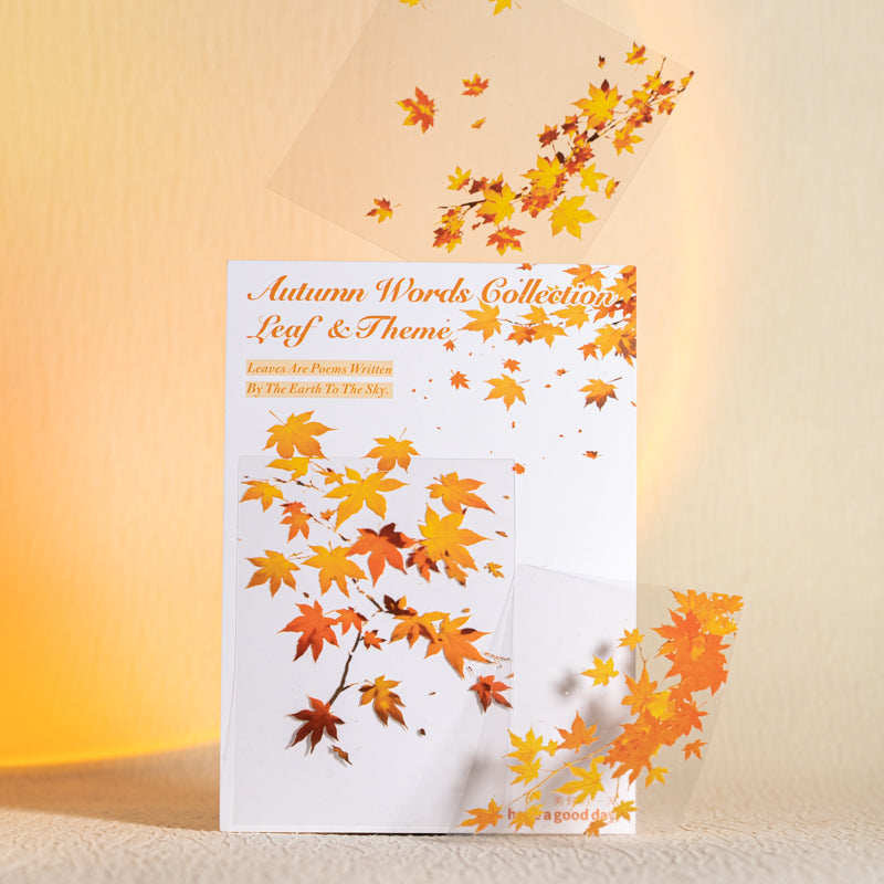 20pcs autumn leaf PET-sticker pack (S25091704)