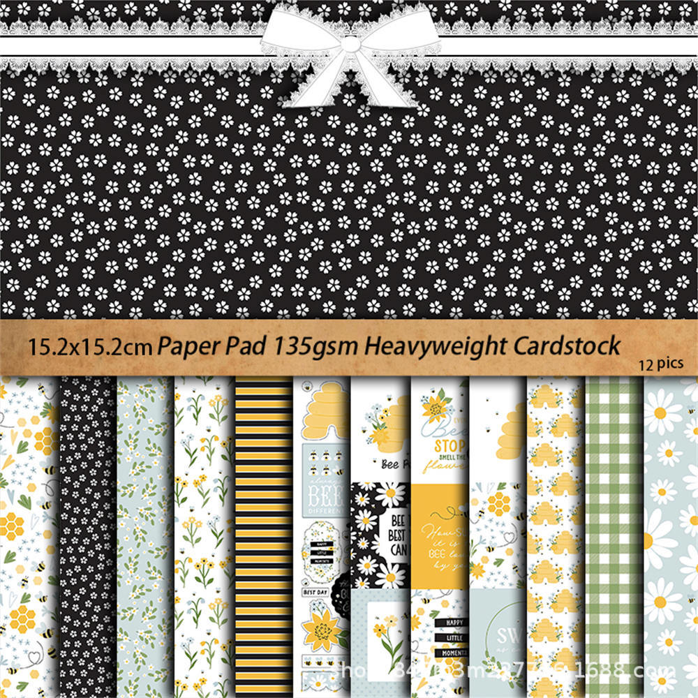 12pcs bee paper pack (P26061708)