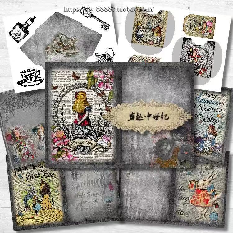 A4 size Alice sticker pack (S25060803)