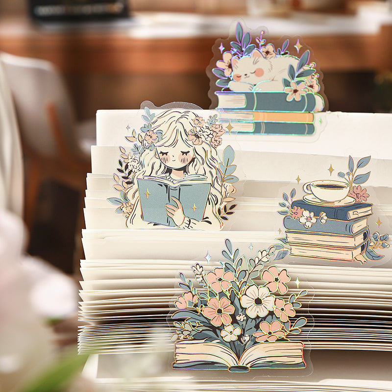 10pcs bookish journey PET- stikcer pack (S25072202)