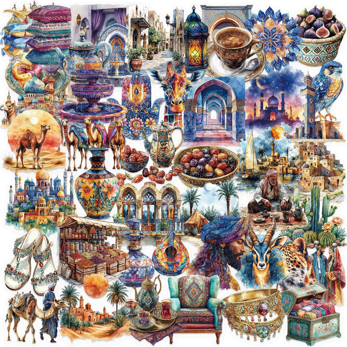 50pcs Arab sticker pack(S26060314)
