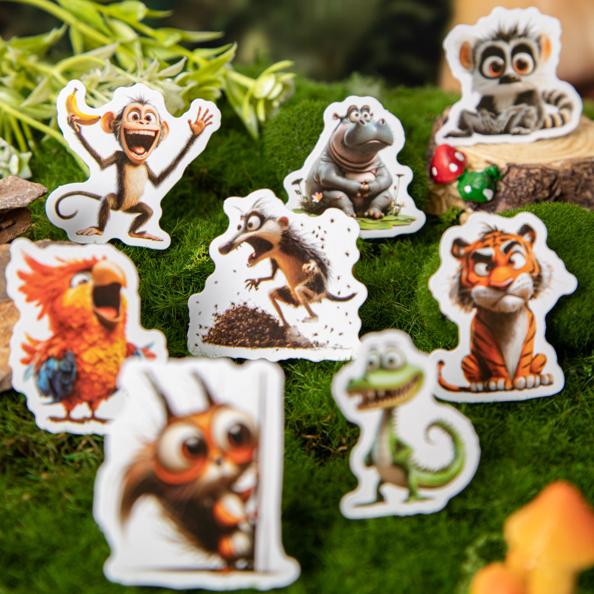 40pcs crazy zoo sticker pack (S25060708)
