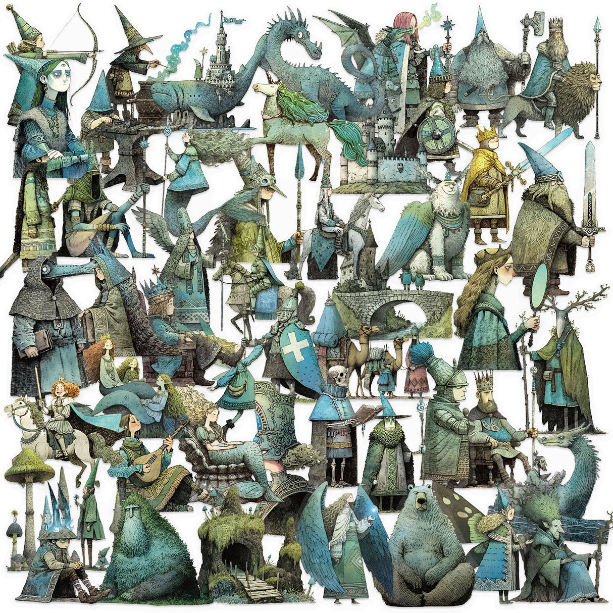 50pcs magic fairy world sticker pack (S25111803)