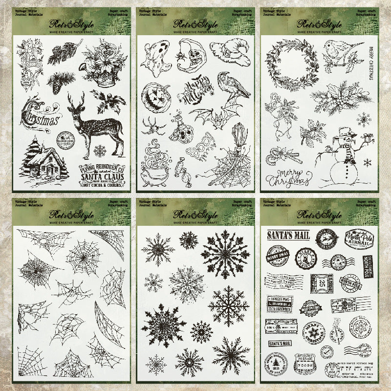 1pc halloween x-mas clear stamp (Z25062004)