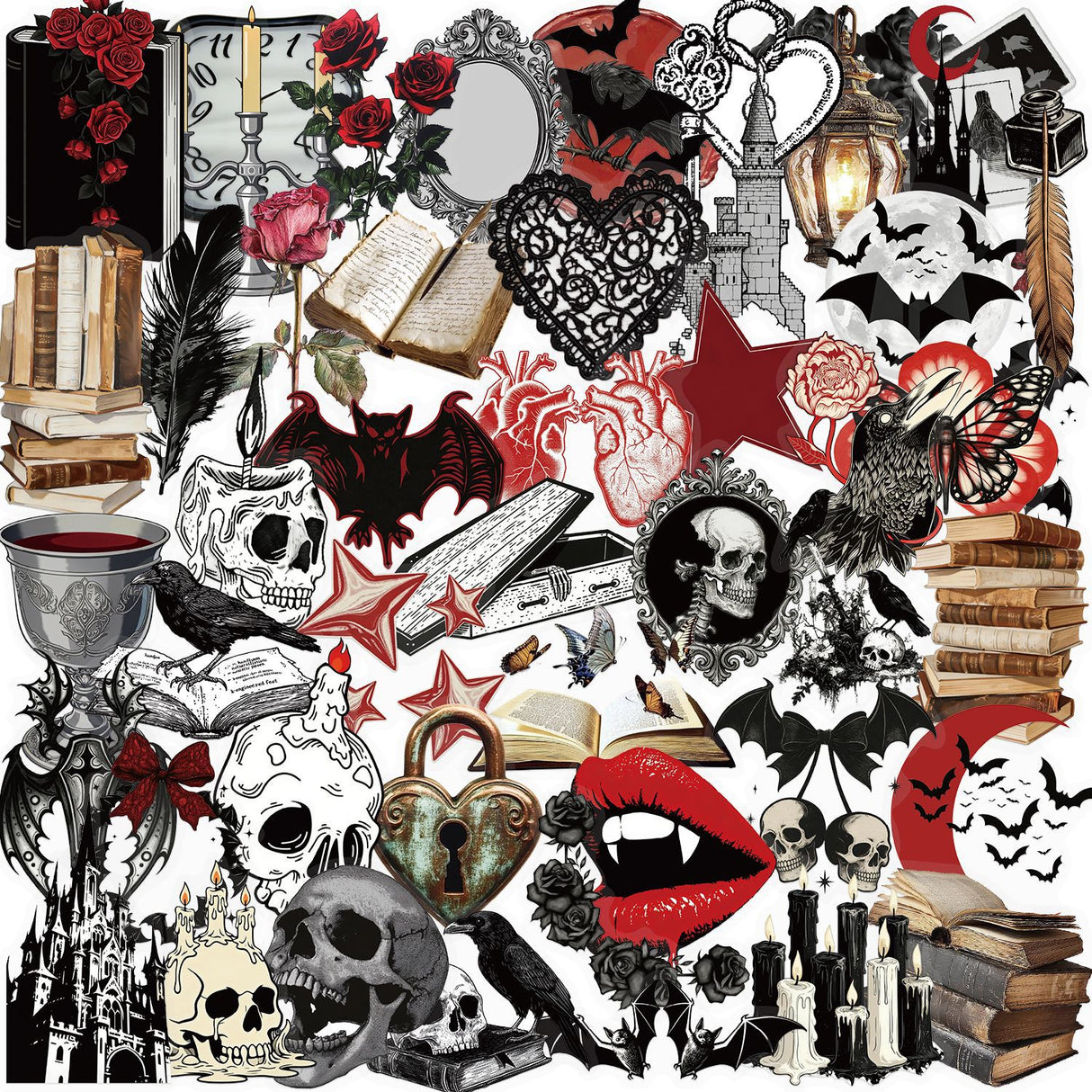 50pcs gothic sticker pack(S26041510)