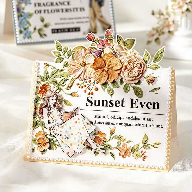 10pcs flower sticker pack(S26062302)
