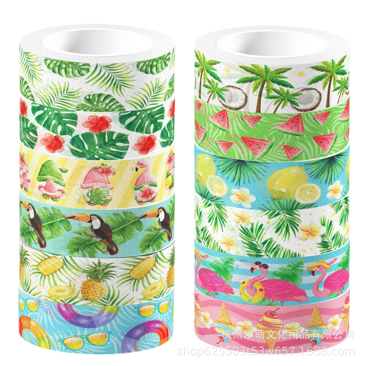 12rolls summer washi-tape(T26033001)