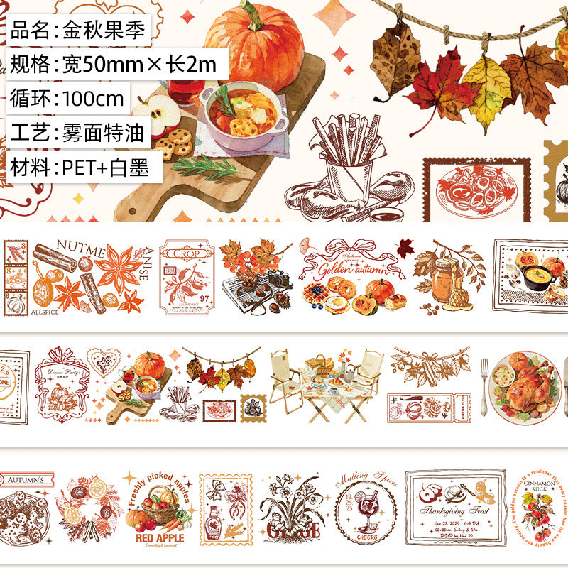1 roll autumn PET-tape(T26061111)
