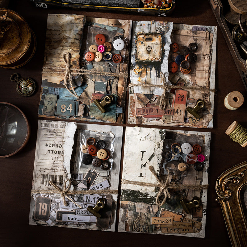 50pcs vintage sticker+ paper pack (P25060403)