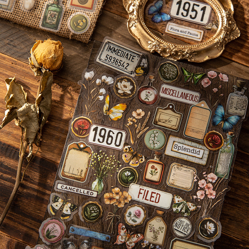 50pcs vintage sticker pack (S25090406)