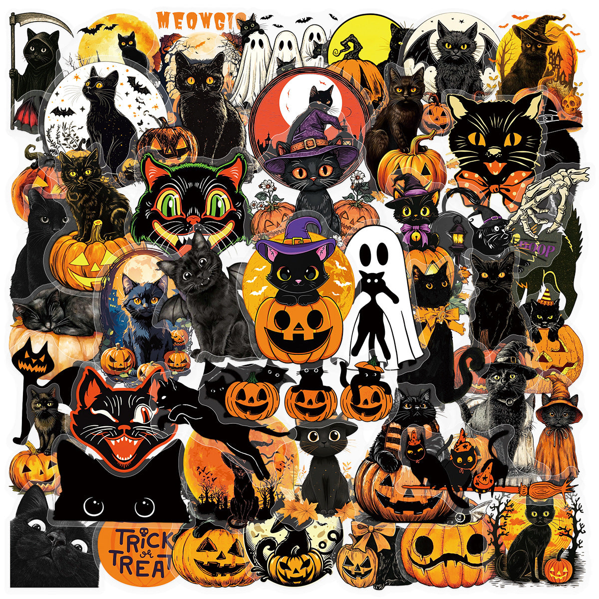 50pcs halloween sticker pack(S26061801)