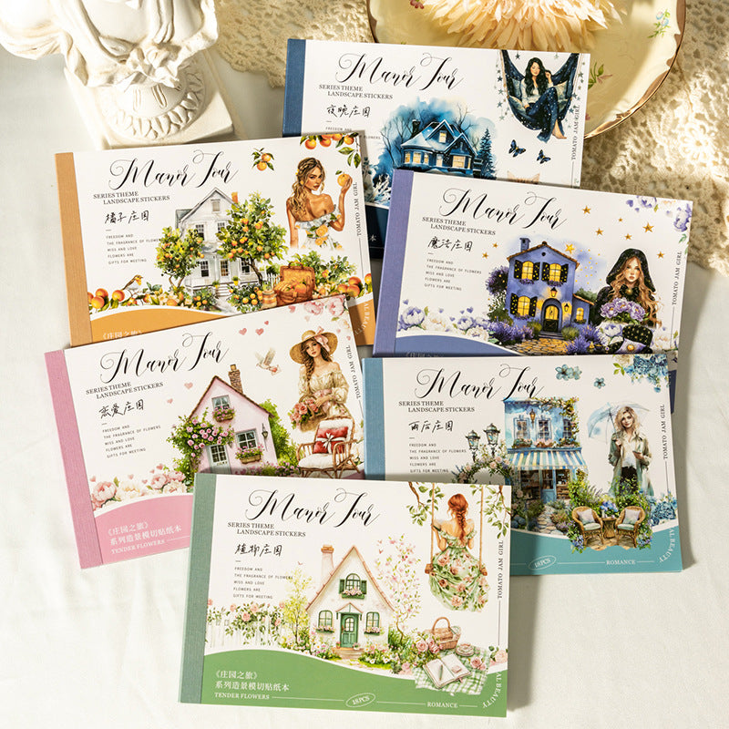 18pages garden sticker book(TZB26052703)