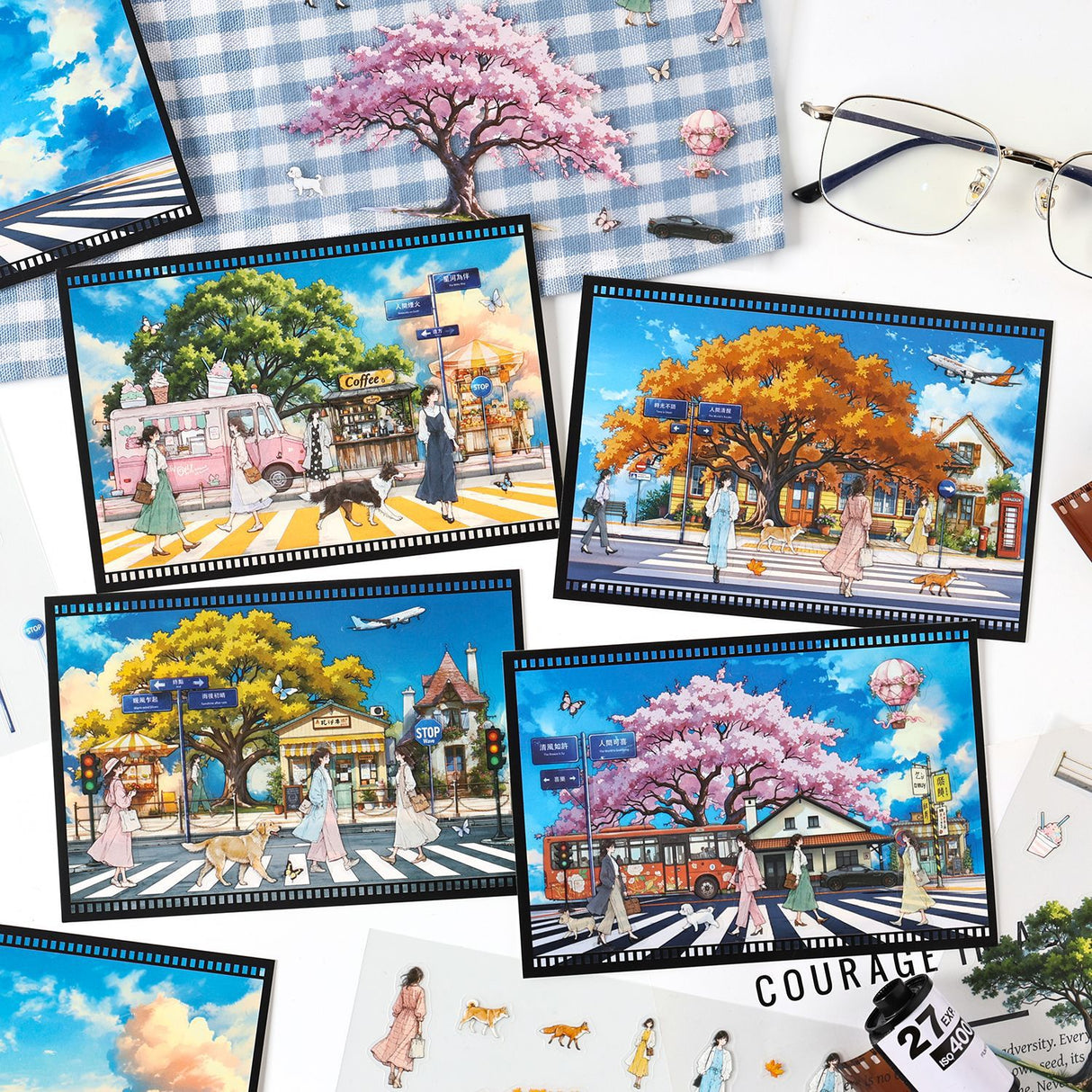 3pcs landscape sticker pack (S25081806)