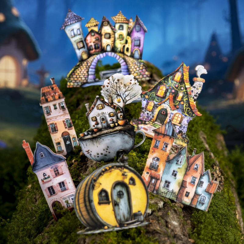 50pcs strange house sticker box (S25062701)