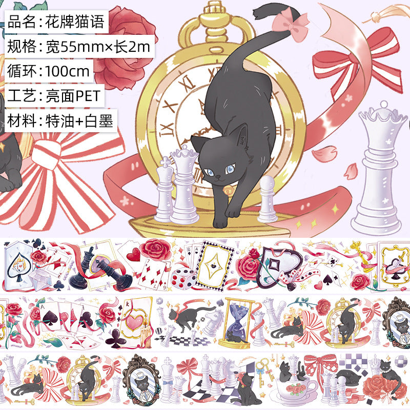 Poker cat PET-tape 1 roll