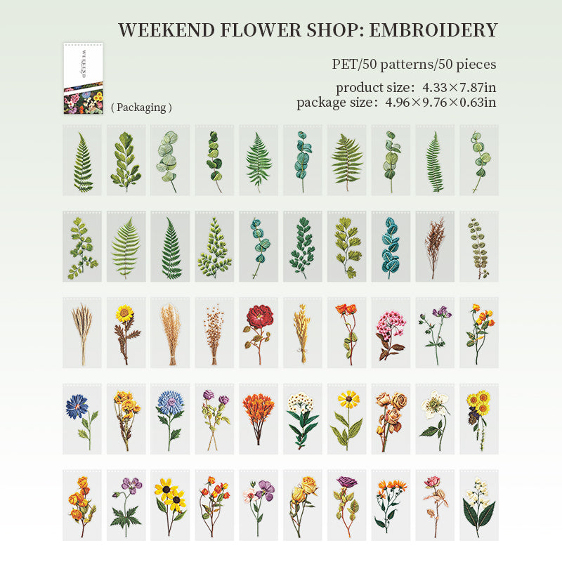50pcs floral sticker book(TZB26082602)
