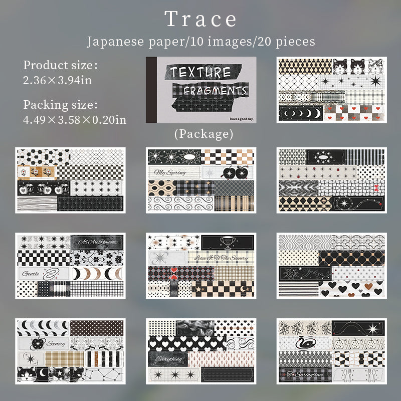 20pages texture fragment sticker book(TZB26042902)