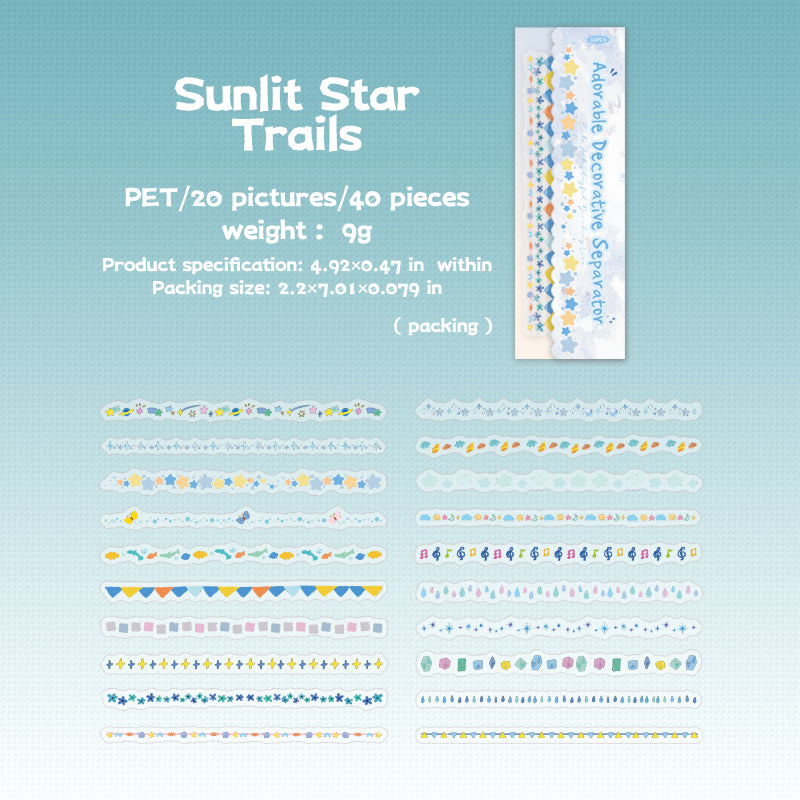 40pcs flora border sticker pack(S26050702)