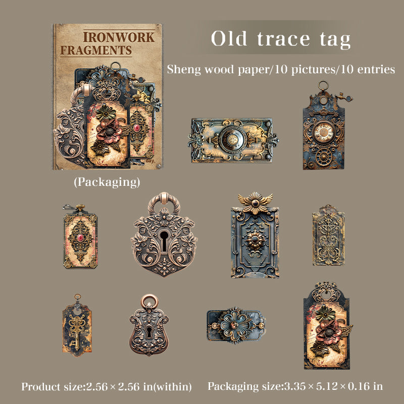 Vintage sticker pack 10pcs