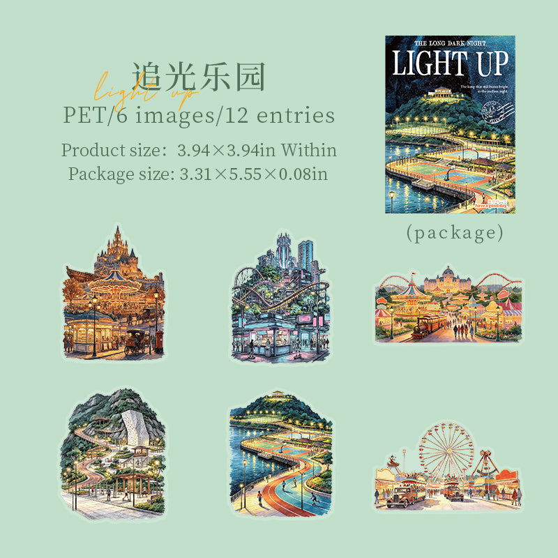 12pcs city view sticker pack(S26071202)