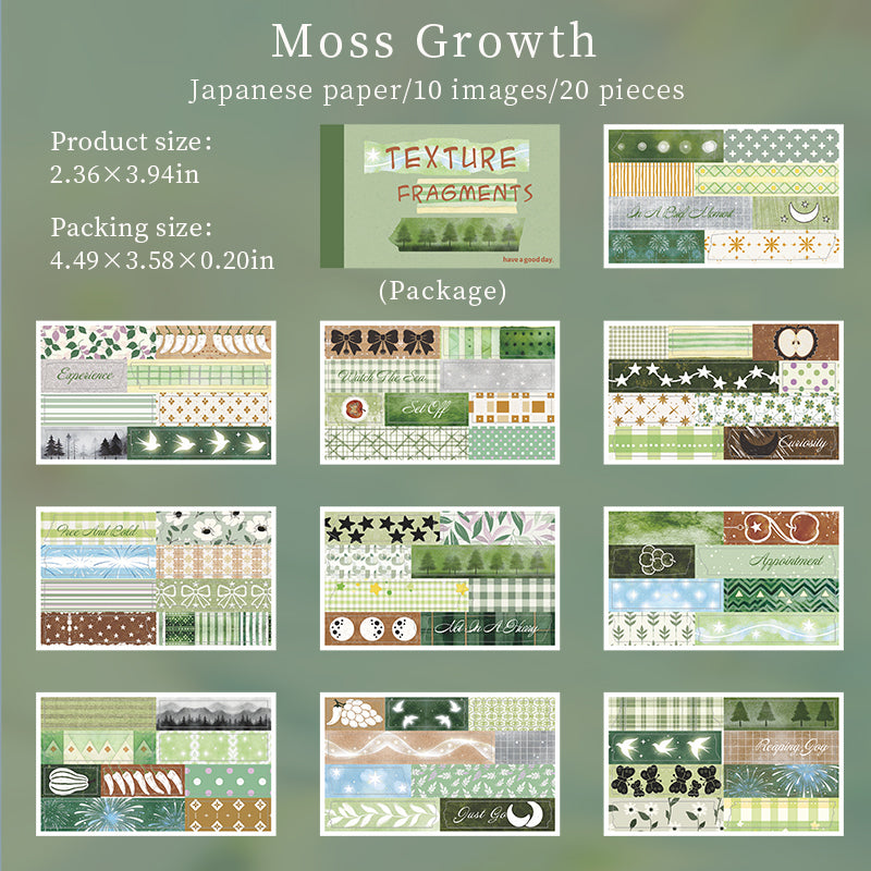 20pages texture fragment sticker book(TZB26042902)