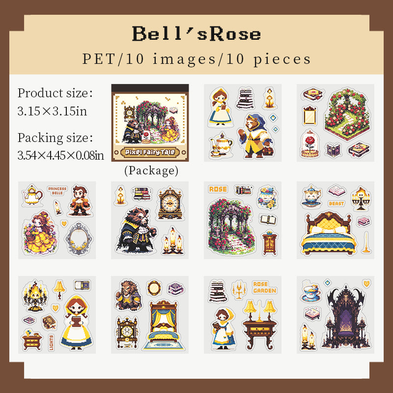 10 ark pixel saga klistermärkesbok (TZB26032402)