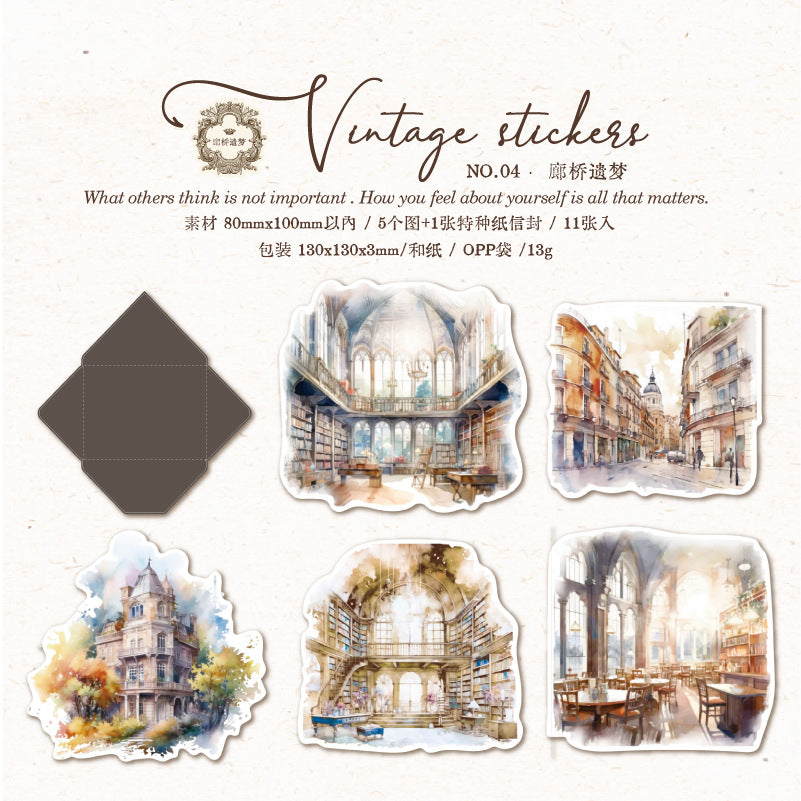 10pcs view of city sticker pack (S26031802)