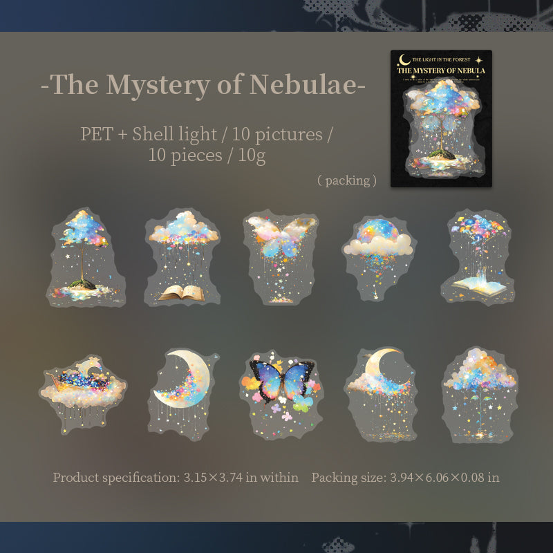 10pcs mystery forest 10pcs sticker pack (S25091502)