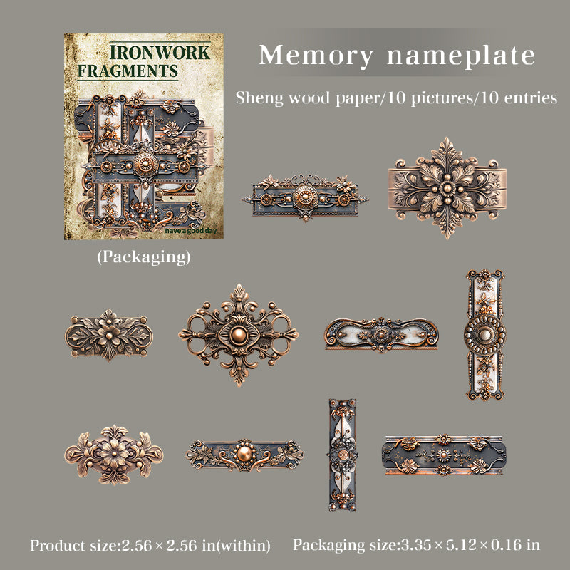 Vintage sticker pack 10pcs