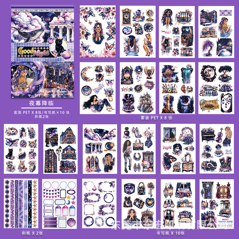 20sheets A5 size character sticker book (TZB25062005)