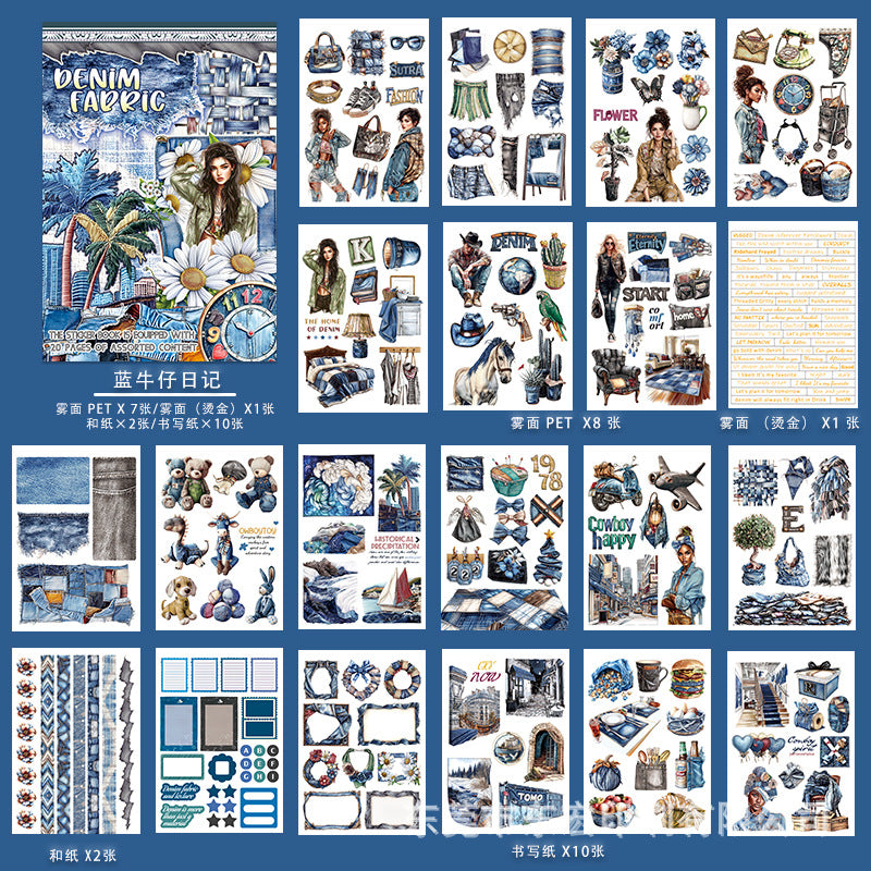 20sheets CHARACTER pre-cut sticker book (TZB25052414)