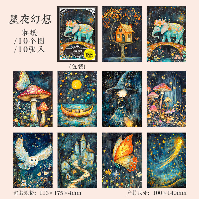 10pcs fairy tale washi-paper pack (P25062505)