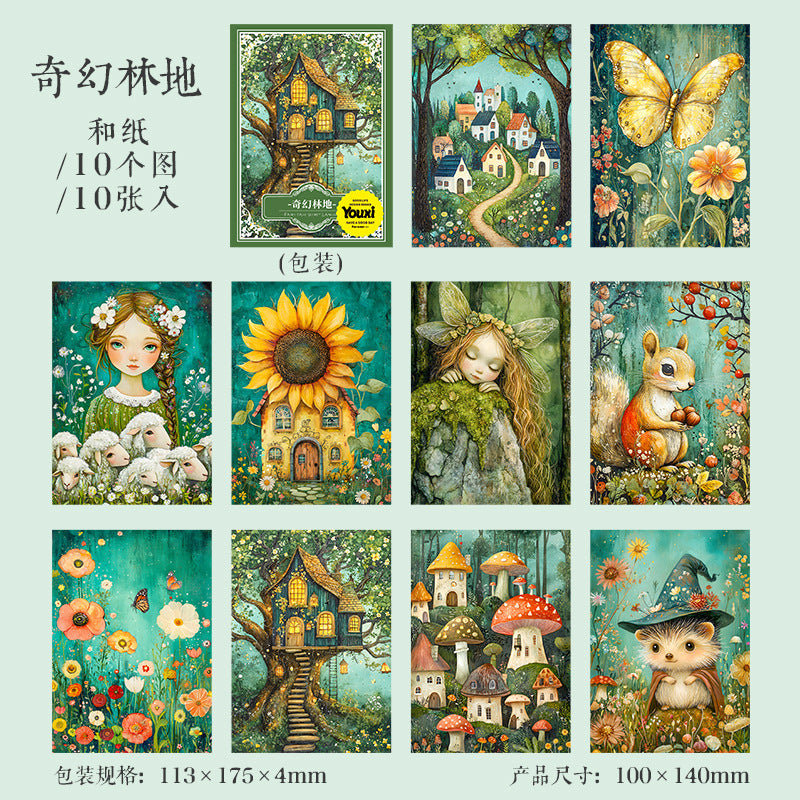 10pcs fairy tale washi-paper pack (P25062505)