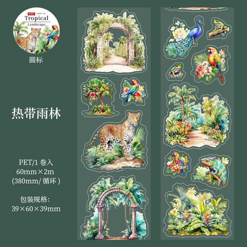1 roll tropical landscape PET-tape (T25062802)