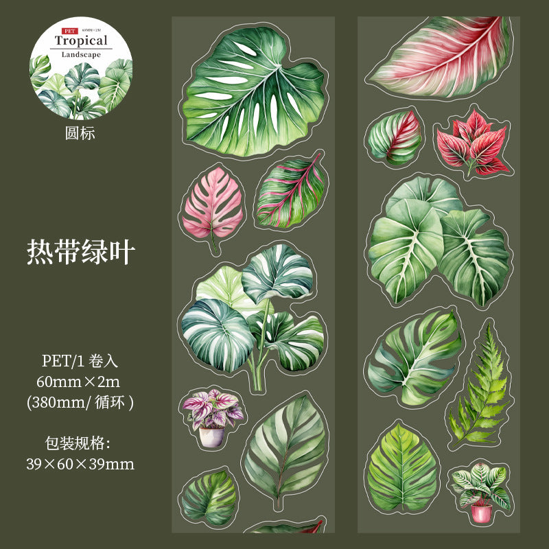 1 roll tropical landscape PET-tape (T25062802)
