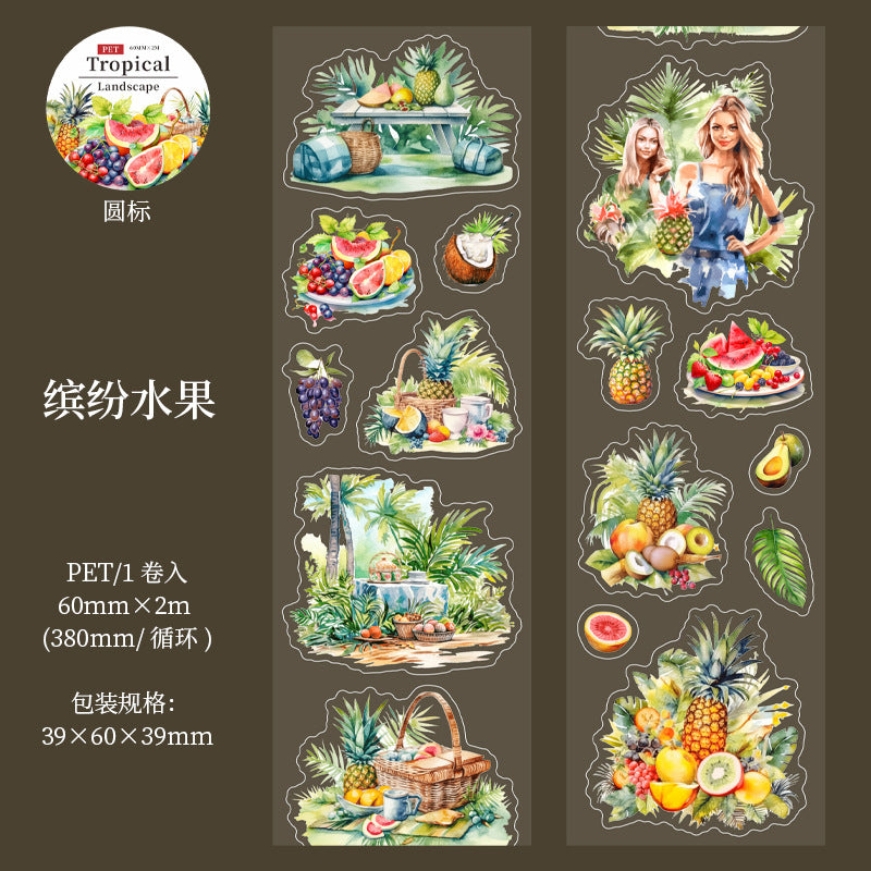 1 roll tropical landscape PET-tape (T25062802)