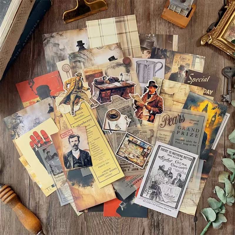 42pcs Detective sticker+paper pack (p25062803)