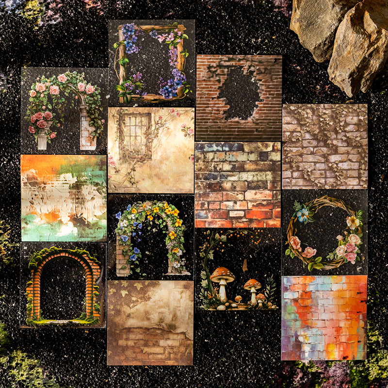 30pcs vine PET+WASHI+PAPER sticker book (TZB25062804)