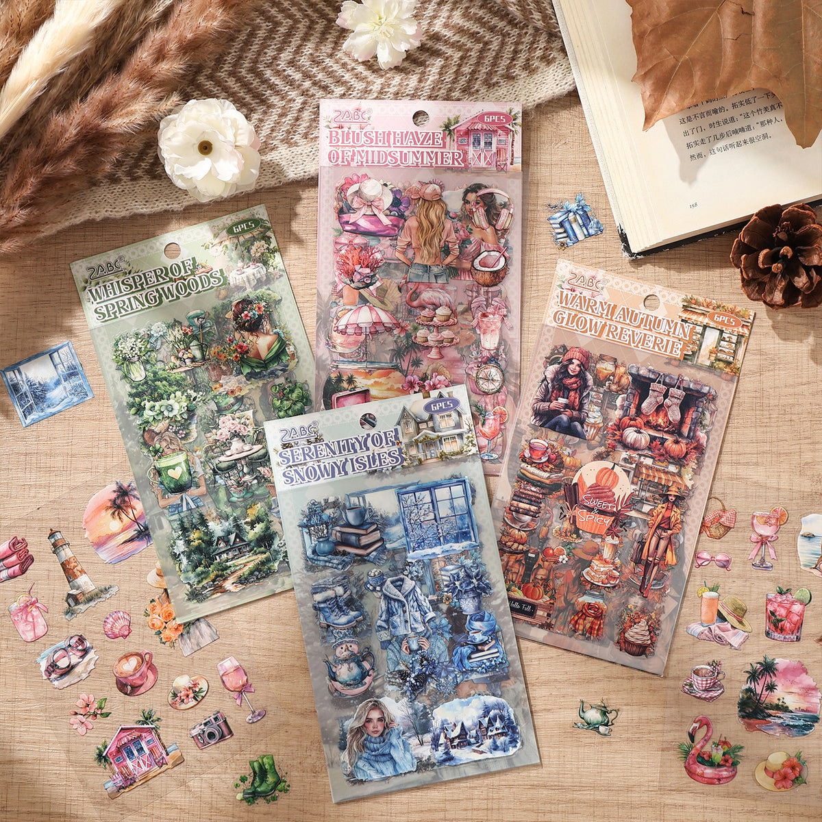 Season sticker pack 6 sheets