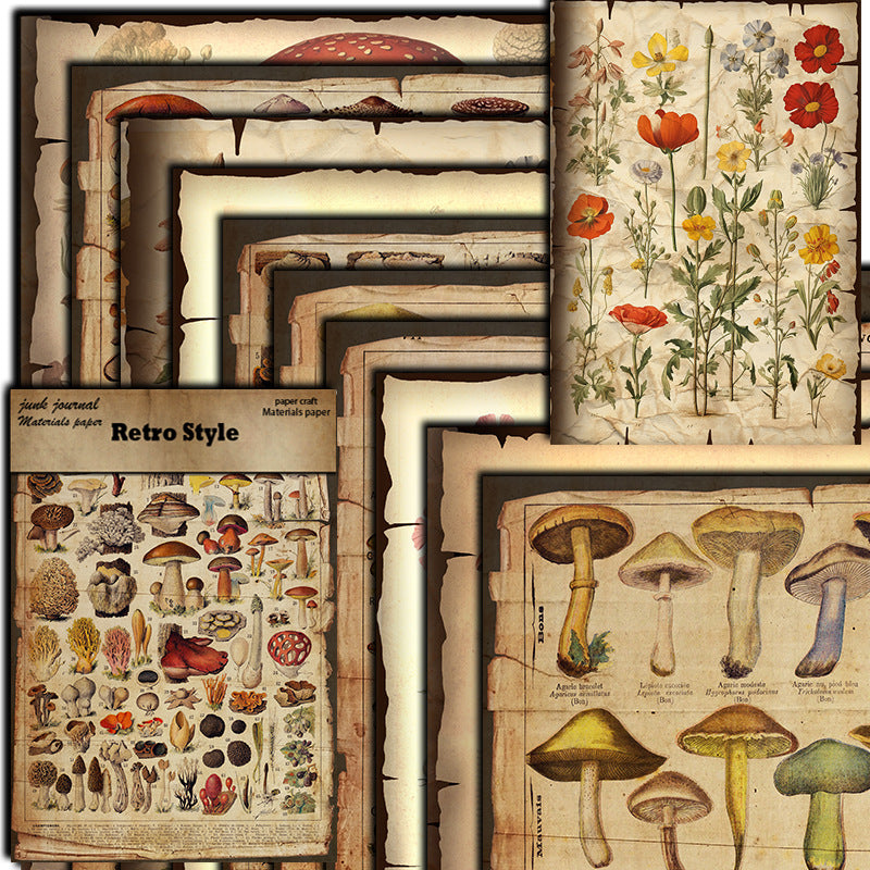 10pcs mushroom Lab paper pack (P26061705)