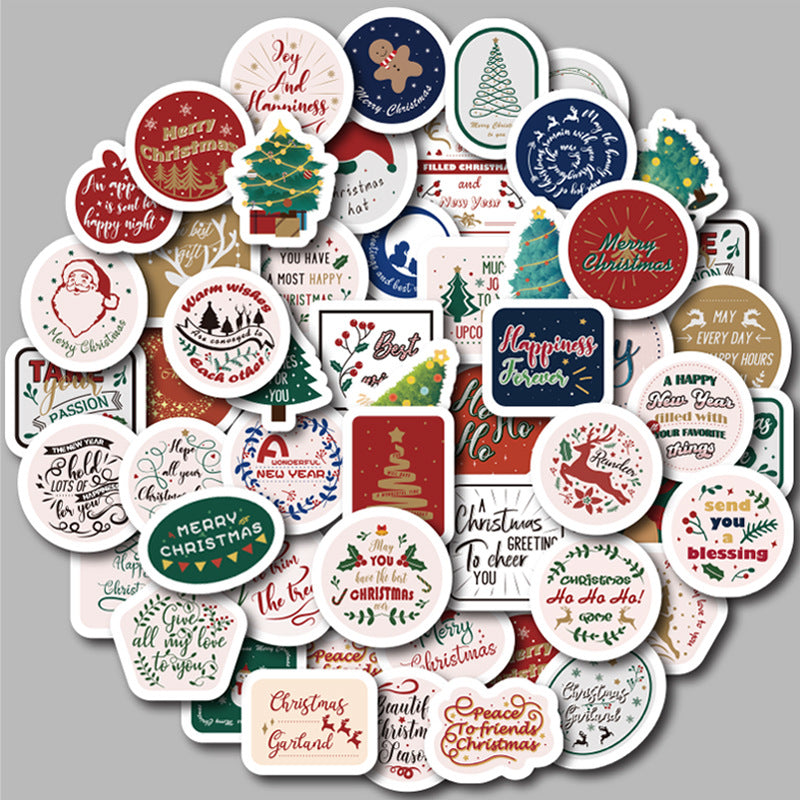 50pcs christmas sticker pack(P26052606)