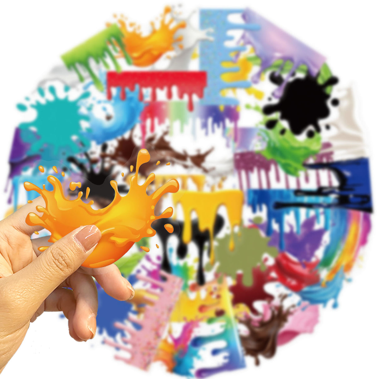 50pcs dripping sticker pack(S26041509)