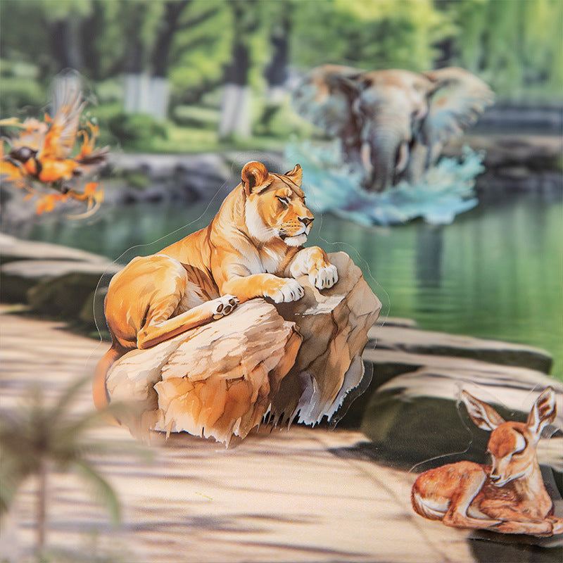 20sheets animal sticker book (S25051403)